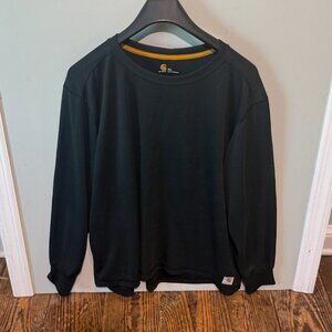 Carhartt Force Shirt Mens 4XL Black Long Sleeve Base Layer Workwear Tech EUC